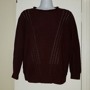 Lucky Brand Cable Knit Oversized Textured Sweater